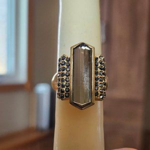 brushed gold ring